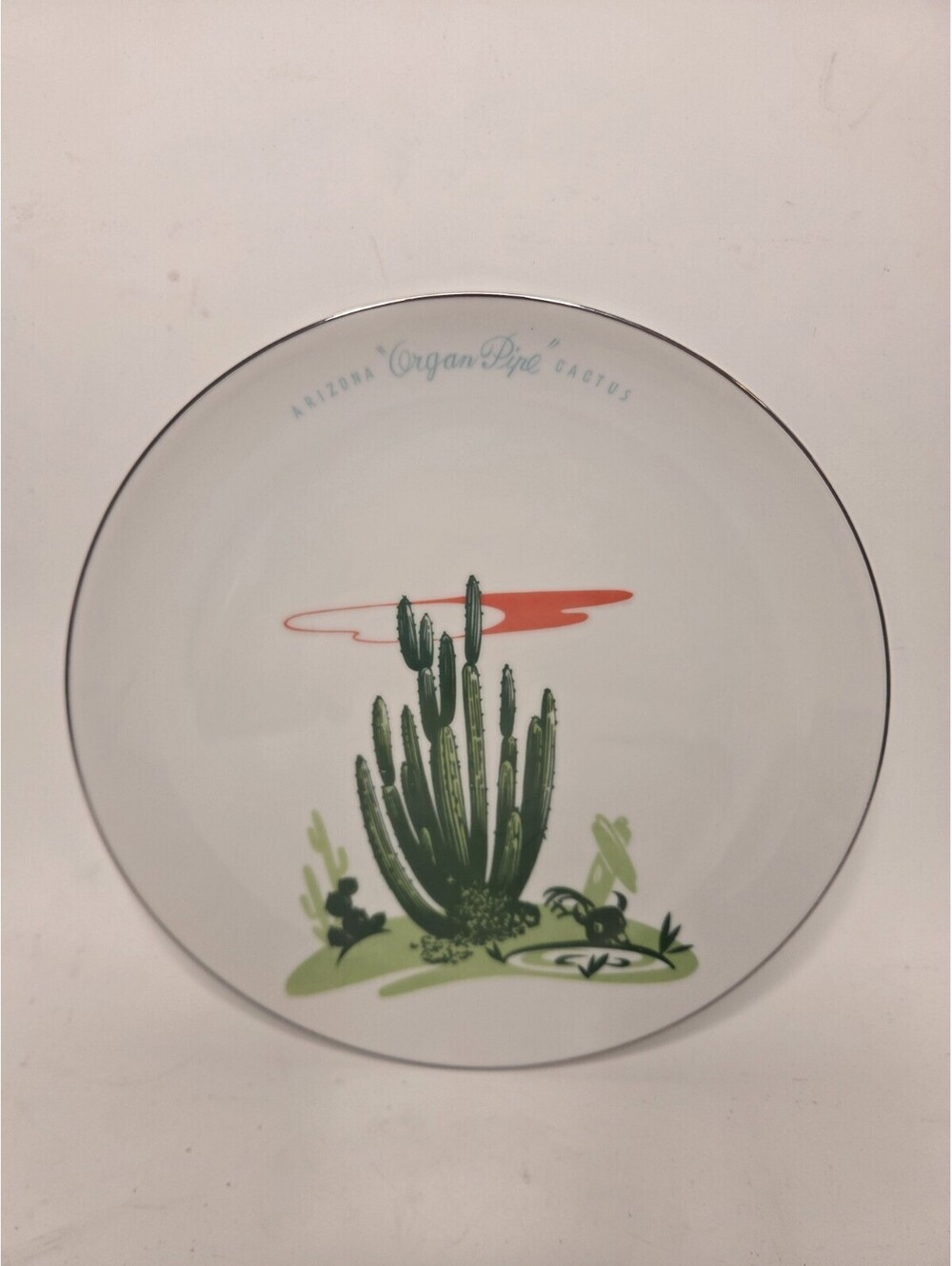 Vintage Blakely Oil - Arizona Cactus - Organ Pipe - 10" Fine China Dinner Plate